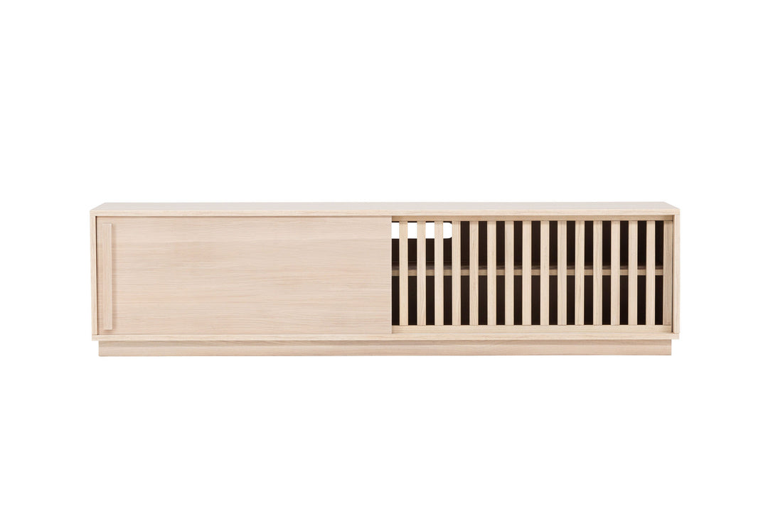 Venture Home Lugo TV Bench  - Whitewash / Whitewash Melamine