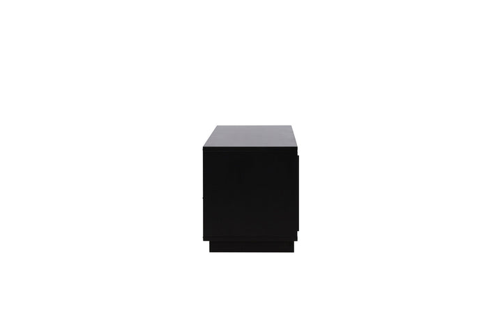 Venture Home Lugo TV Bench  - Black / Black Melamine