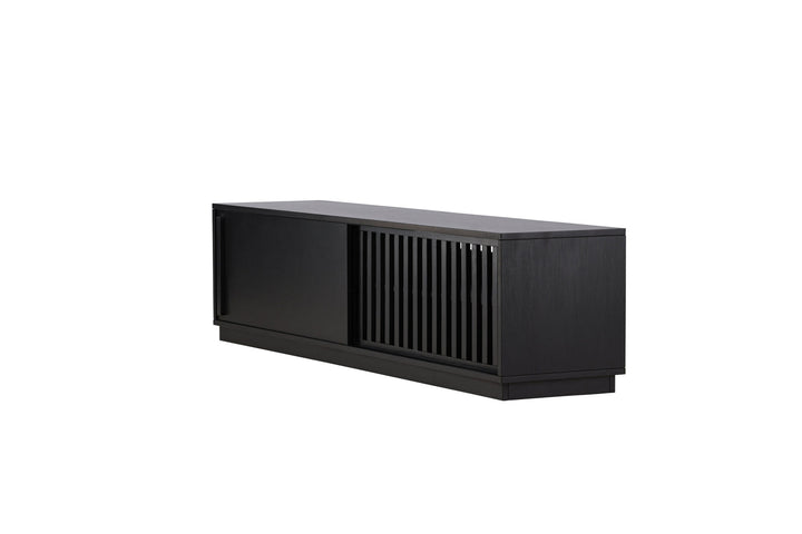 Venture Home Lugo TV Bench  - Black / Black Melamine