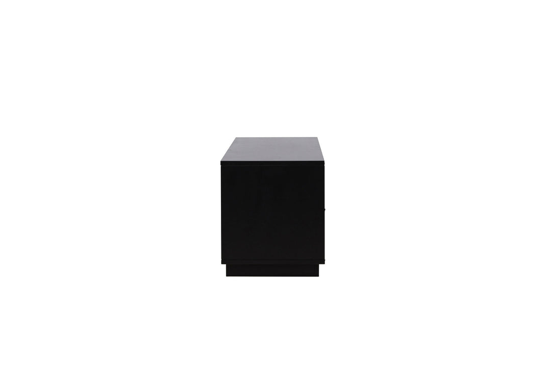 Venture Home Lugo TV Bench  - Black / Black Melamine