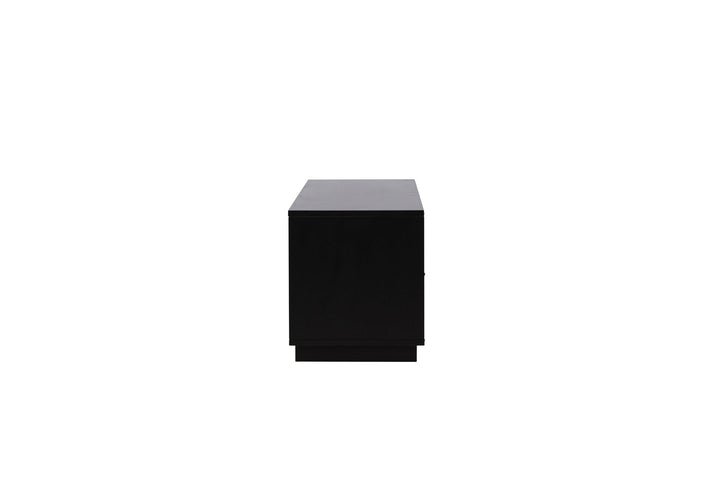 Venture Home Lugo TV Bench  - Black / Black Melamine