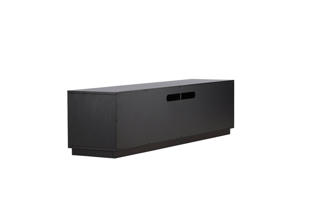 Venture Home Lugo TV Bench  - Black / Black Melamine