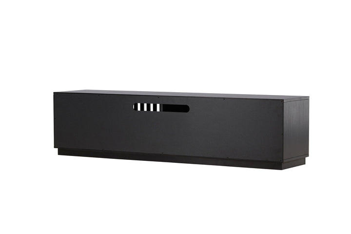 Venture Home Lugo TV Bench  - Black / Black Melamine