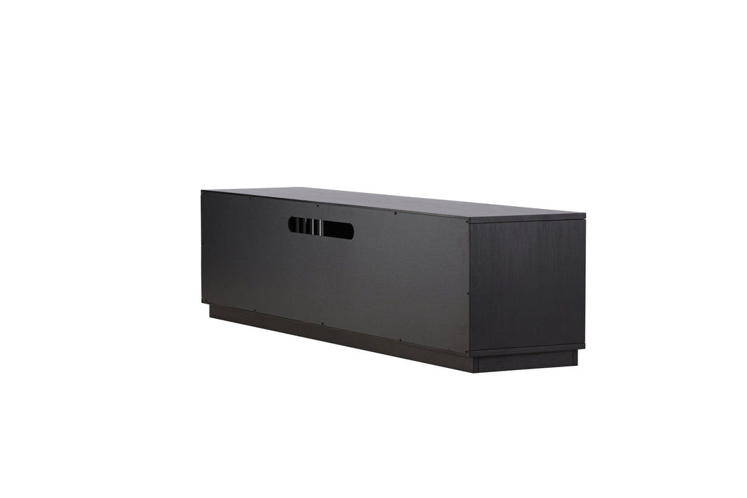 Venture Home Lugo TV Bench  - Black / Black Melamine