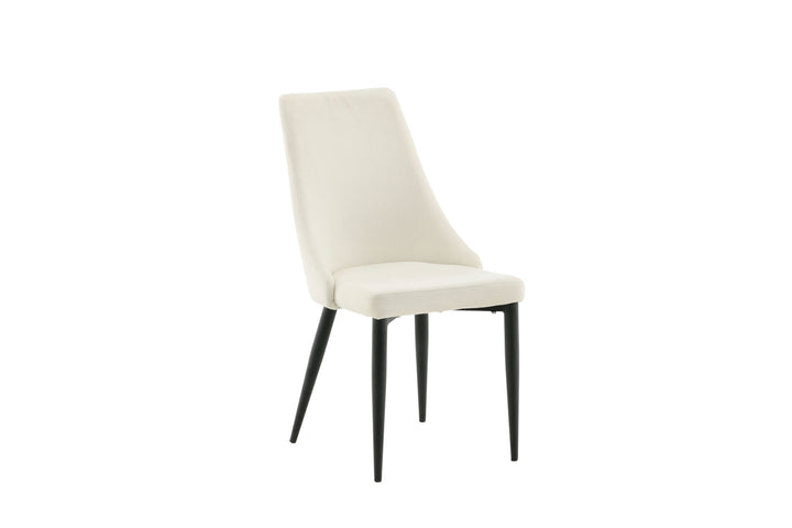 Venture Home Leone Dining Chair - Black Legs / Beige Corduroy