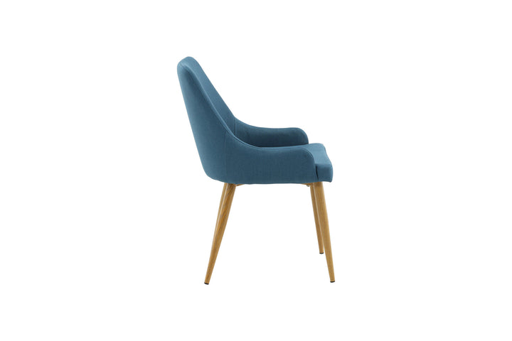 Venture Home Plaza Matstol 2-pack - Ek-Look / Blå