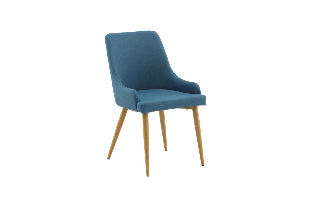 Venture Home Plaza Matstol 2-pack - Ek-Look / Blå