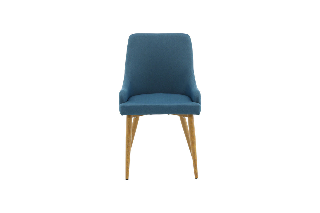Venture Home Plaza Matstol 2-pack - Ek-Look / Blå