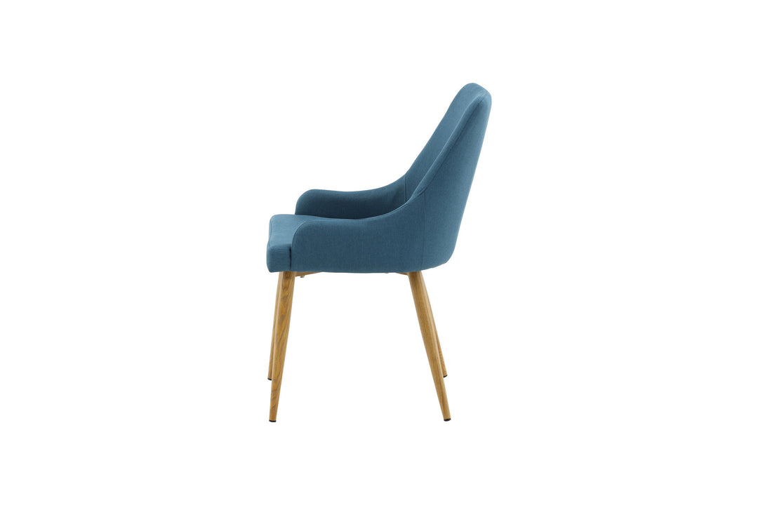 Venture Home Plaza Matstol 2-pack - Ek-Look / Blå