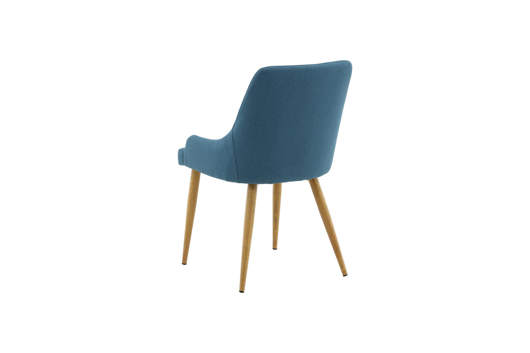 Venture Home Plaza Matstol 2-pack - Ek-Look / Blå