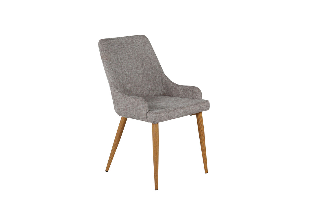 Venture Home Plaza Matstol 2-pack - Ek-Look / Ljusgrå