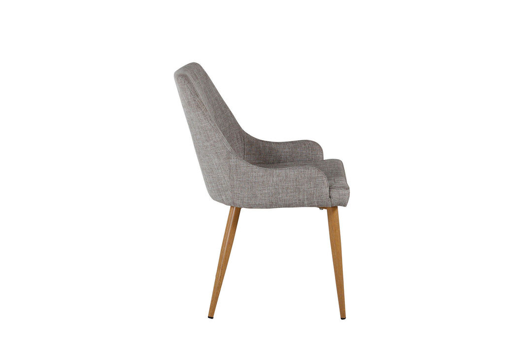 Venture Home Plaza Matstol 2-pack - Ek-Look / Ljusgrå