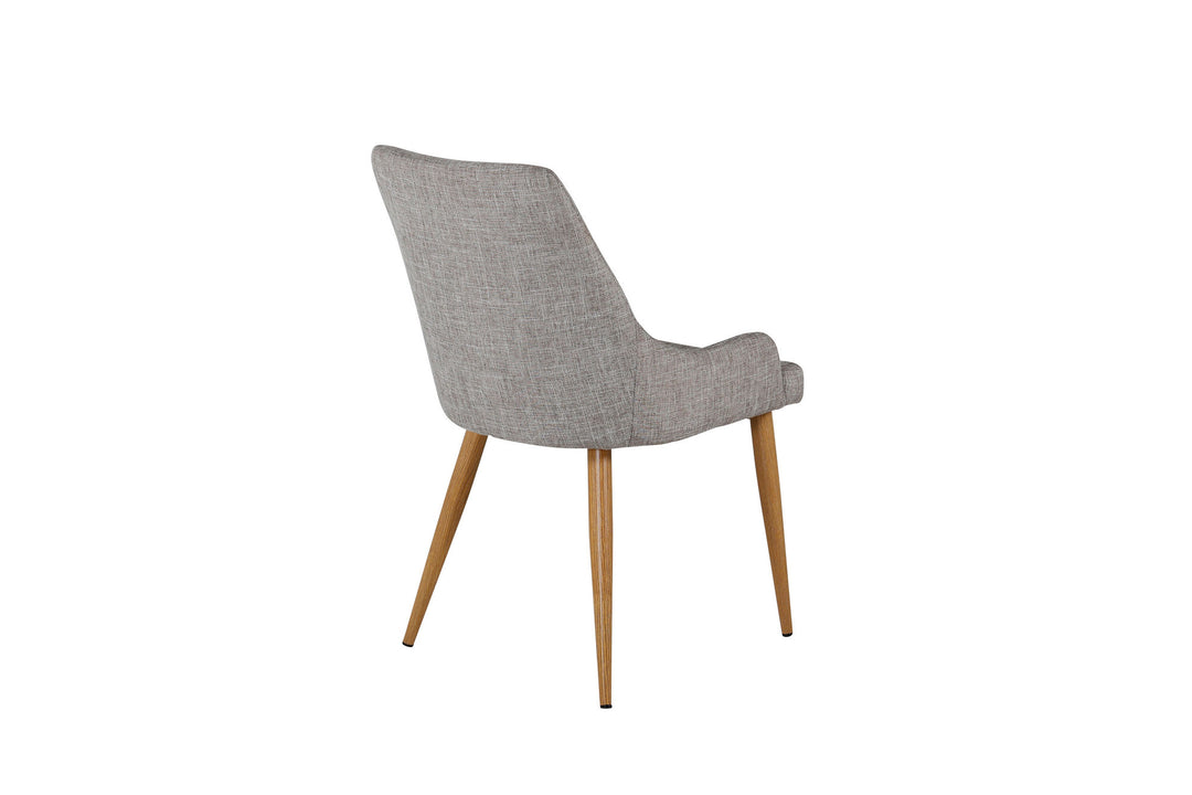 Venture Home Plaza Matstol 2-pack - Ek-Look / Ljusgrå