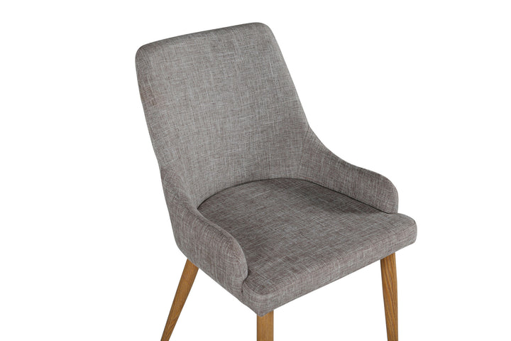 Venture Home Plaza Matstol 2-pack - Ek-Look / Ljusgrå