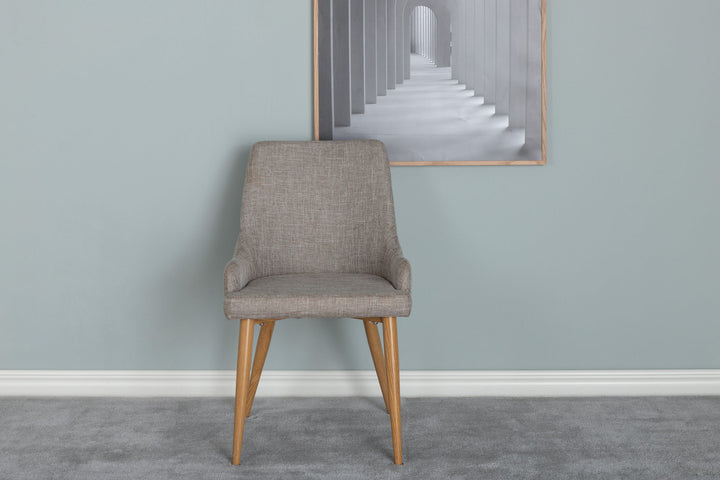 Venture Home Plaza Matstol 2-pack - Ek-Look / Ljusgrå