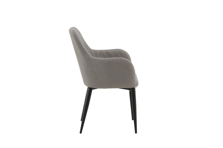 Venture Home Comfort Chair 2-pack Polar grey - Black Legs