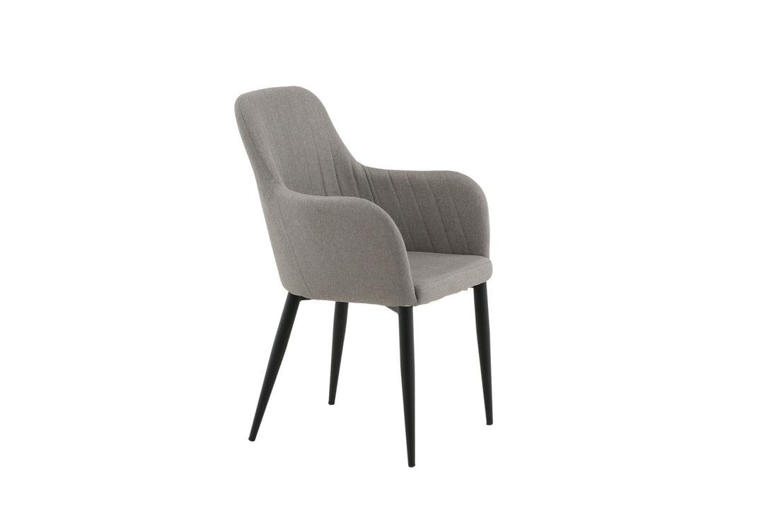Venture Home Comfort Chair 2-pack Polar grey - Black Legs