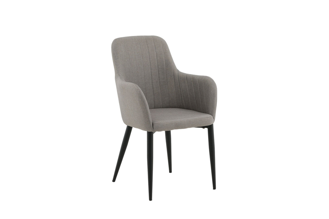 Venture Home Comfort Chair 2-pack Polar grey - Black Legs