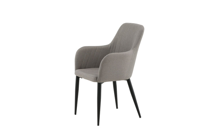 Venture Home Comfort Chair 2-pack Polar grey - Black Legs
