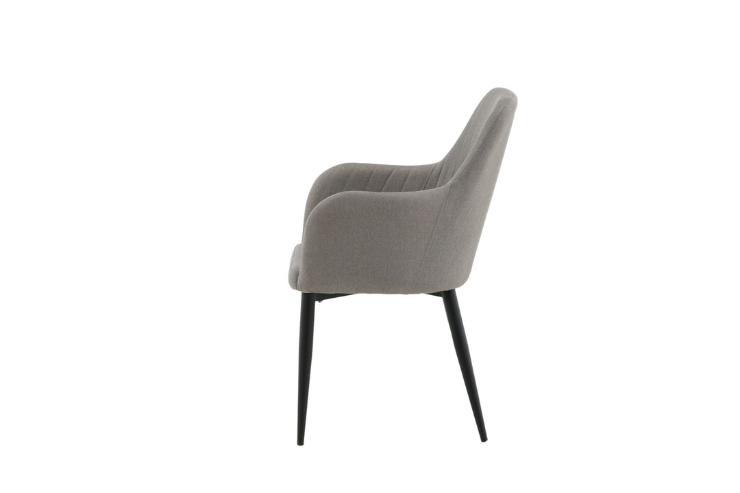 Venture Home Comfort Chair 2-pack Polar grey - Black Legs