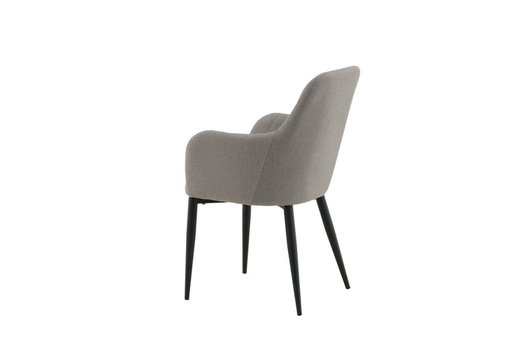 Venture Home Comfort Chair 2-pack Polar grey - Black Legs