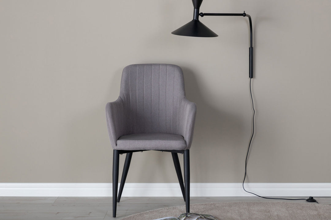 Venture Home Comfort Chair 2-pack Polar grey - Black Legs
