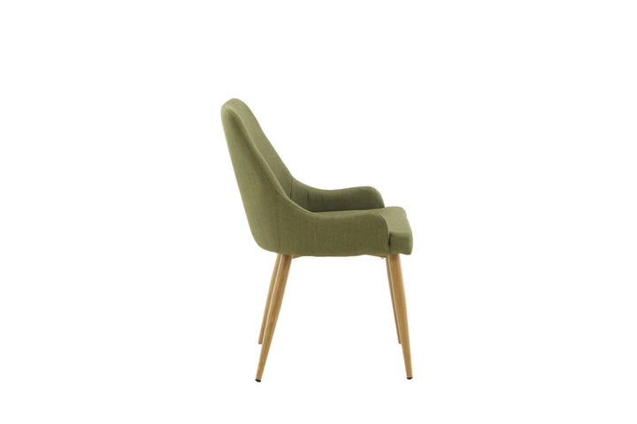 Venture Home Plaza Matstol 2-pack - Ek-Look / Mossgrön