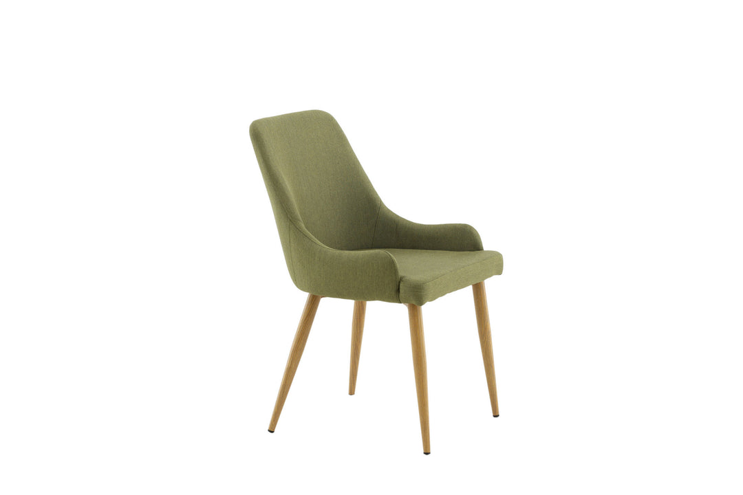 Venture Home Plaza Matstol 2-pack - Ek-Look / Mossgrön