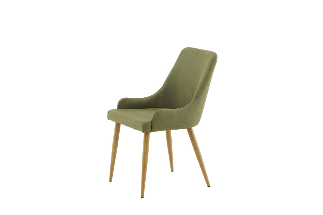 Venture Home Plaza Matstol 2-pack - Ek-Look / Mossgrön