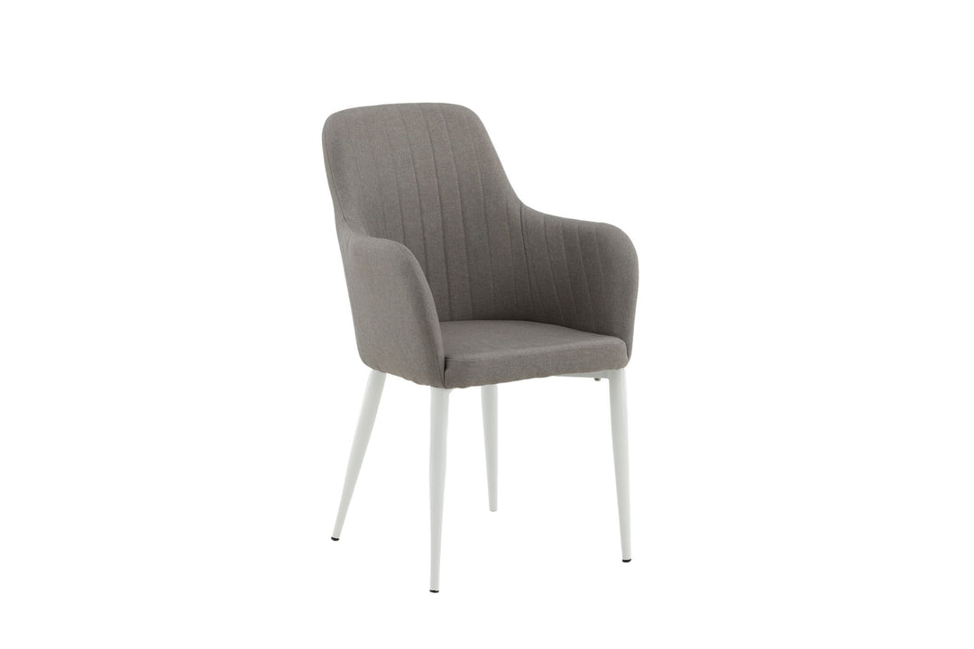 Venture Home Comfort Chair 2-pack Polar grey - White Legs