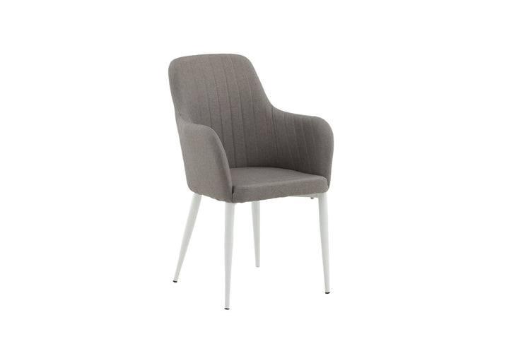 Venture Home Comfort Chair 2-pack Polar grey - White Legs