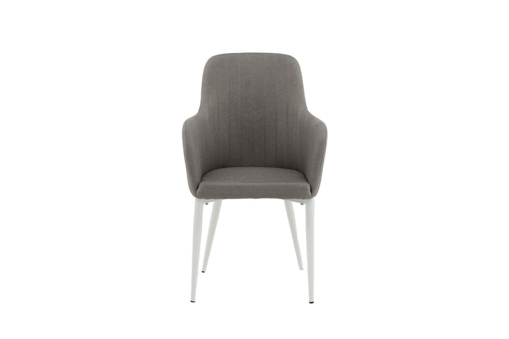 Venture Home Comfort Chair 2-pack Polar grey - White Legs