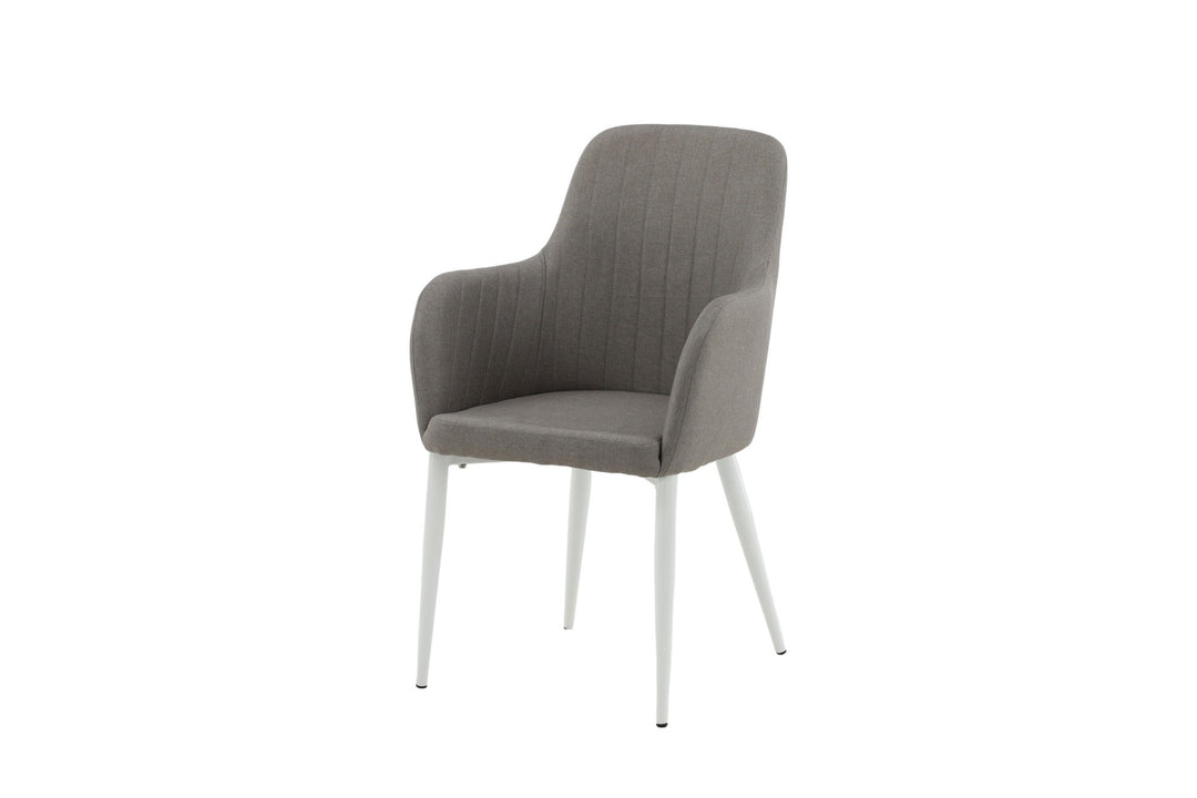 Venture Home Comfort Chair 2-pack Polar grey - White Legs