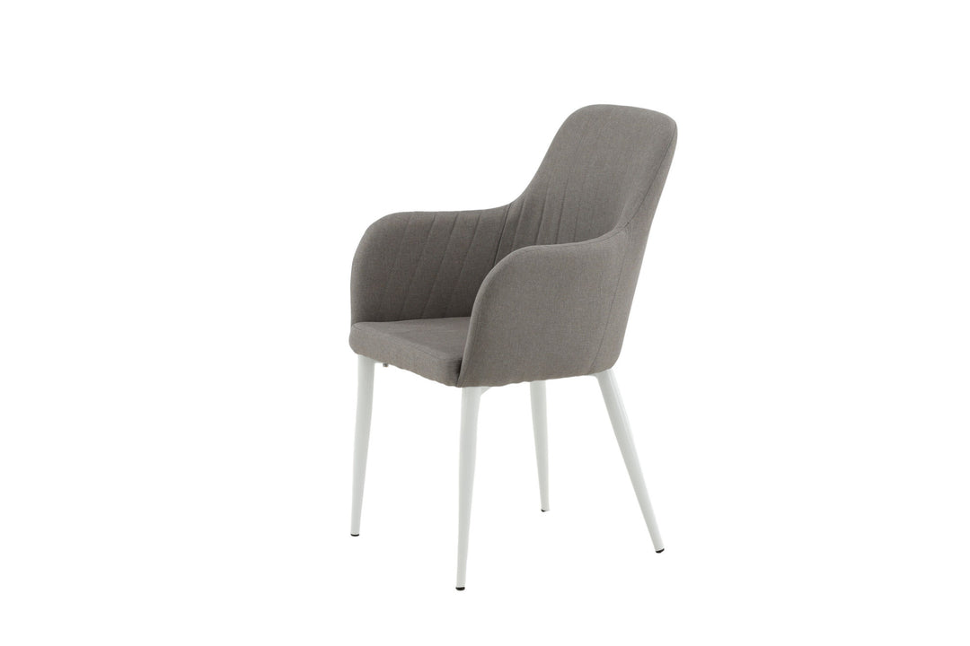 Venture Home Comfort Chair 2-pack Polar grey - White Legs