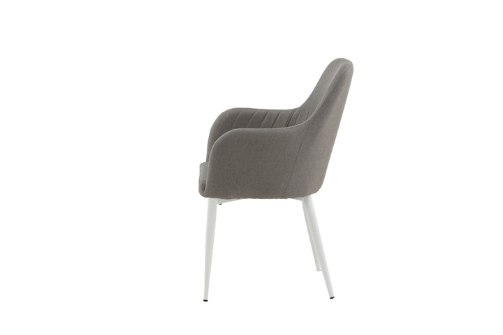 Venture Home Comfort Chair 2-pack Polar grey - White Legs