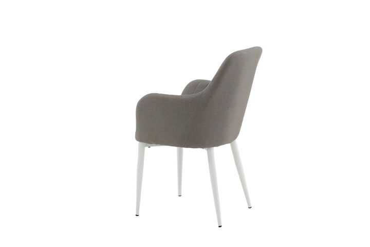 Venture Home Comfort Chair 2-pack Polar grey - White Legs