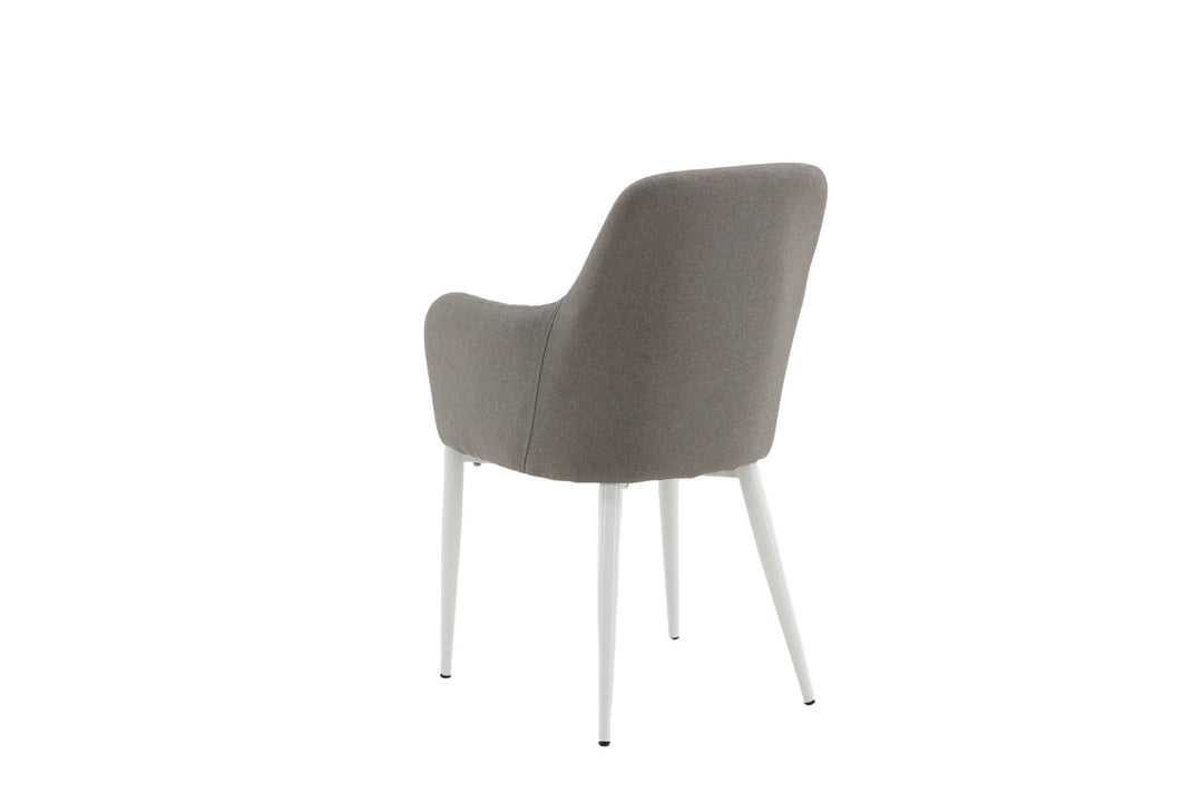 Venture Home Comfort Chair 2-pack Polar grey - White Legs