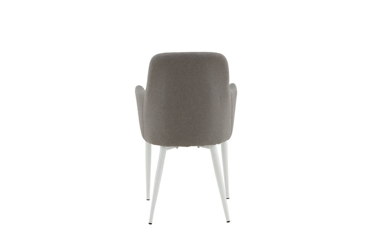 Venture Home Comfort Chair 2-pack Polar grey - White Legs