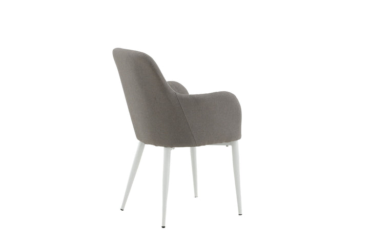 Venture Home Comfort Chair 2-pack Polar grey - White Legs