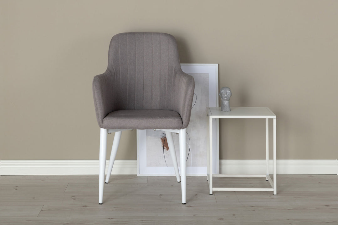 Venture Home Comfort Chair 2-pack Polar grey - White Legs