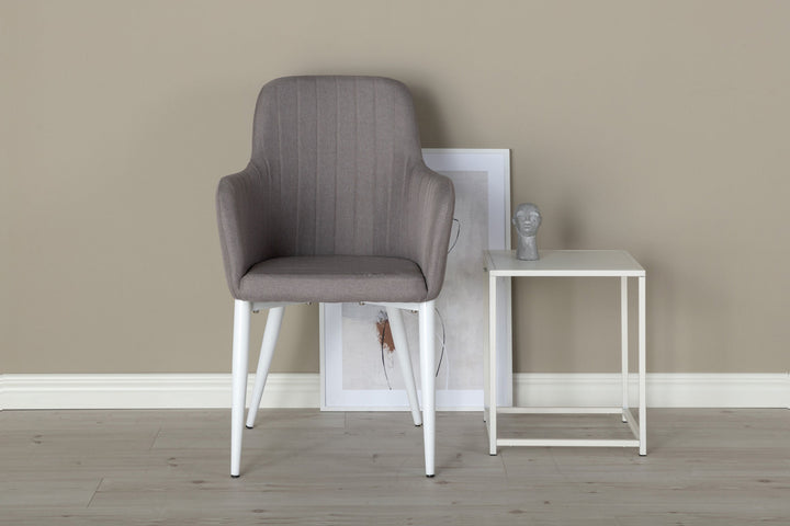 Venture Home Comfort Chair 2-pack Polar grey - White Legs