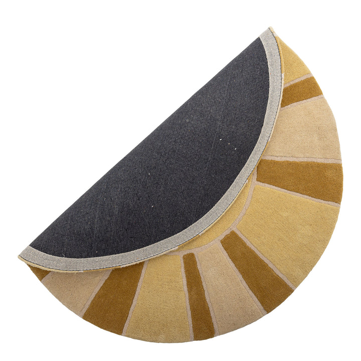 Bloomingville MINI Sun Tæppe, Gul, Uld