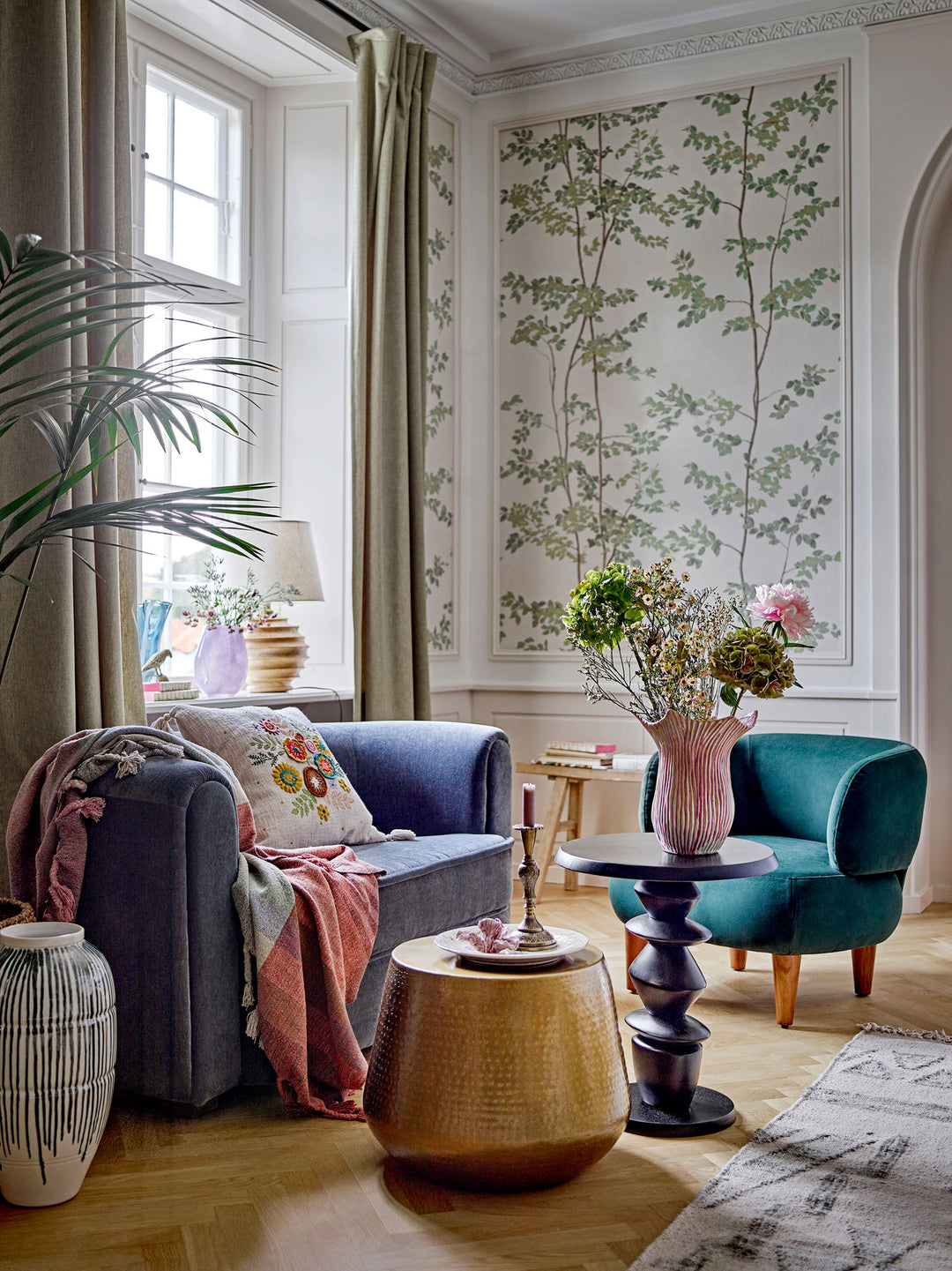 Creative Collection Malala Sofa, Blå, Genanvendt Polyester