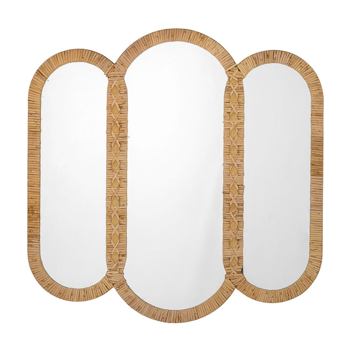 Creative Collection Cardiz Vægspejl, Natur, Rattan