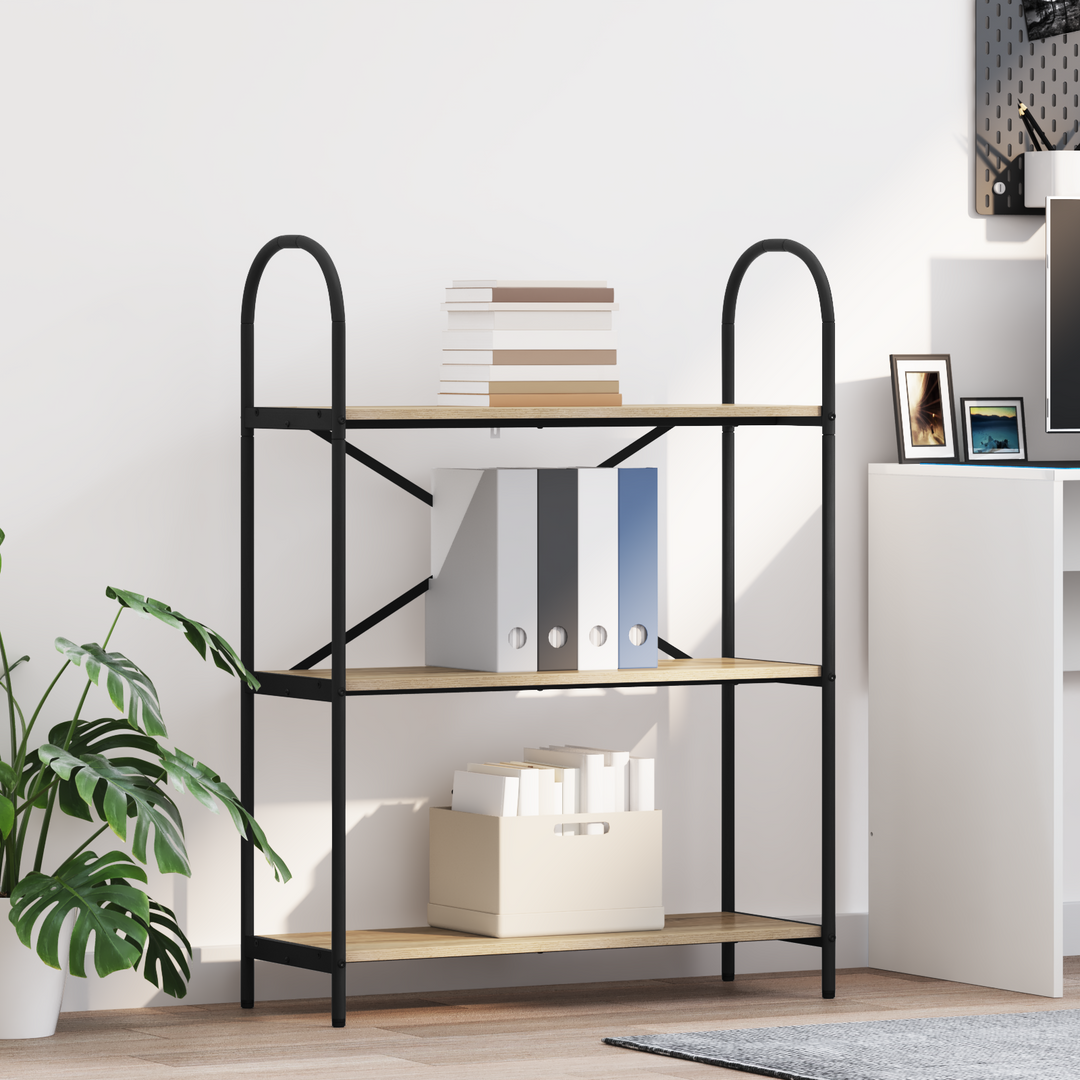 Bogreol Sonoma eg 80 x 30 x 109 cm Konstrueret træ