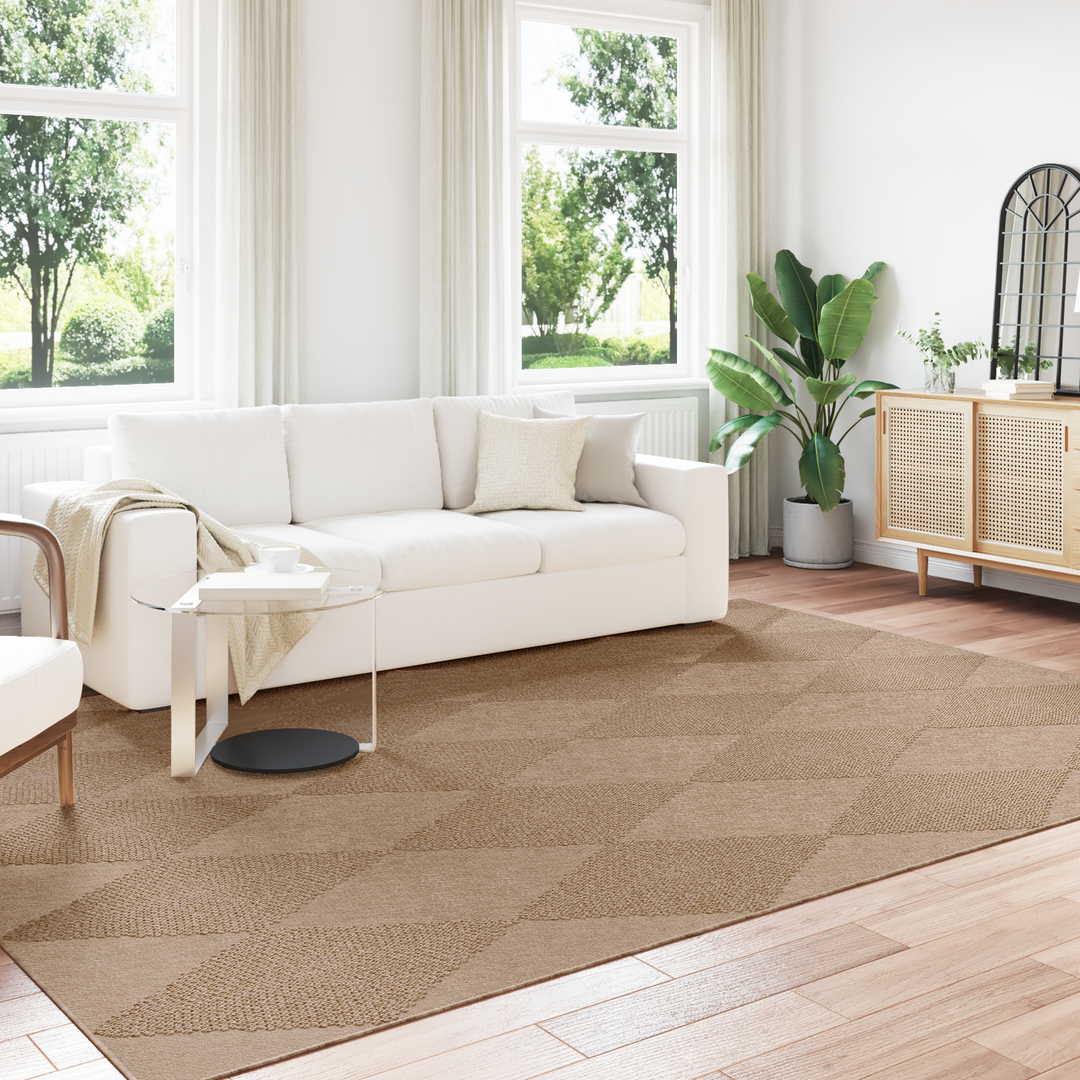 Områdetæpper AGIRA Naturfarvet 280 x 200 cm Polyester