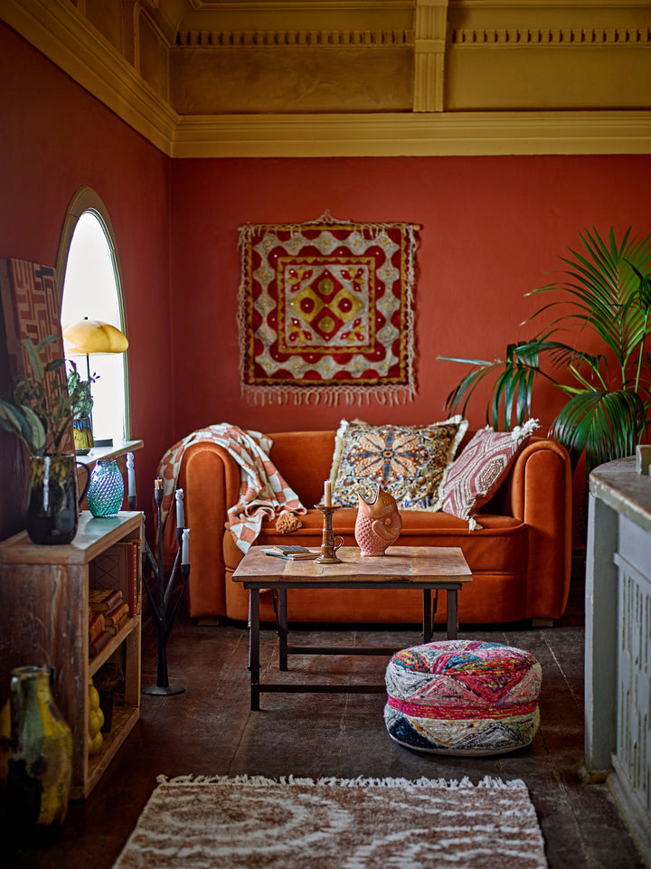 Creative Collection Mughal Vægdekoration, Rød, Bomuld