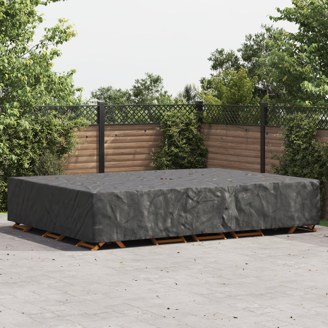 Møbelbetræk Ensfarvet Sort 350 x 260 x 90 cm 210D