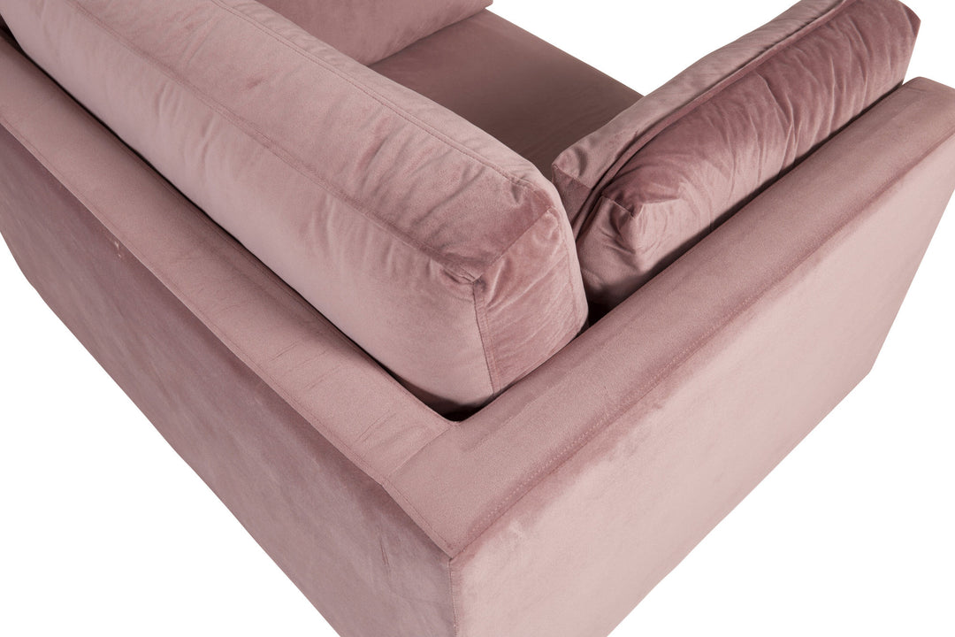 Venture Home Boom - Single Chair Velvet - Dusty pink