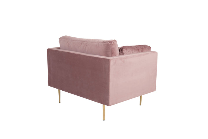 Venture Home Boom - Single Chair Velvet - Dusty pink